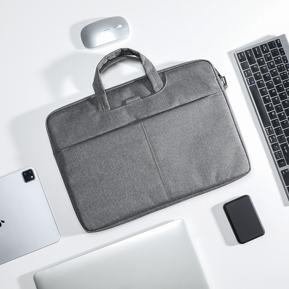 MarkRyden gray laptop bag 13.3-15.6in with handles