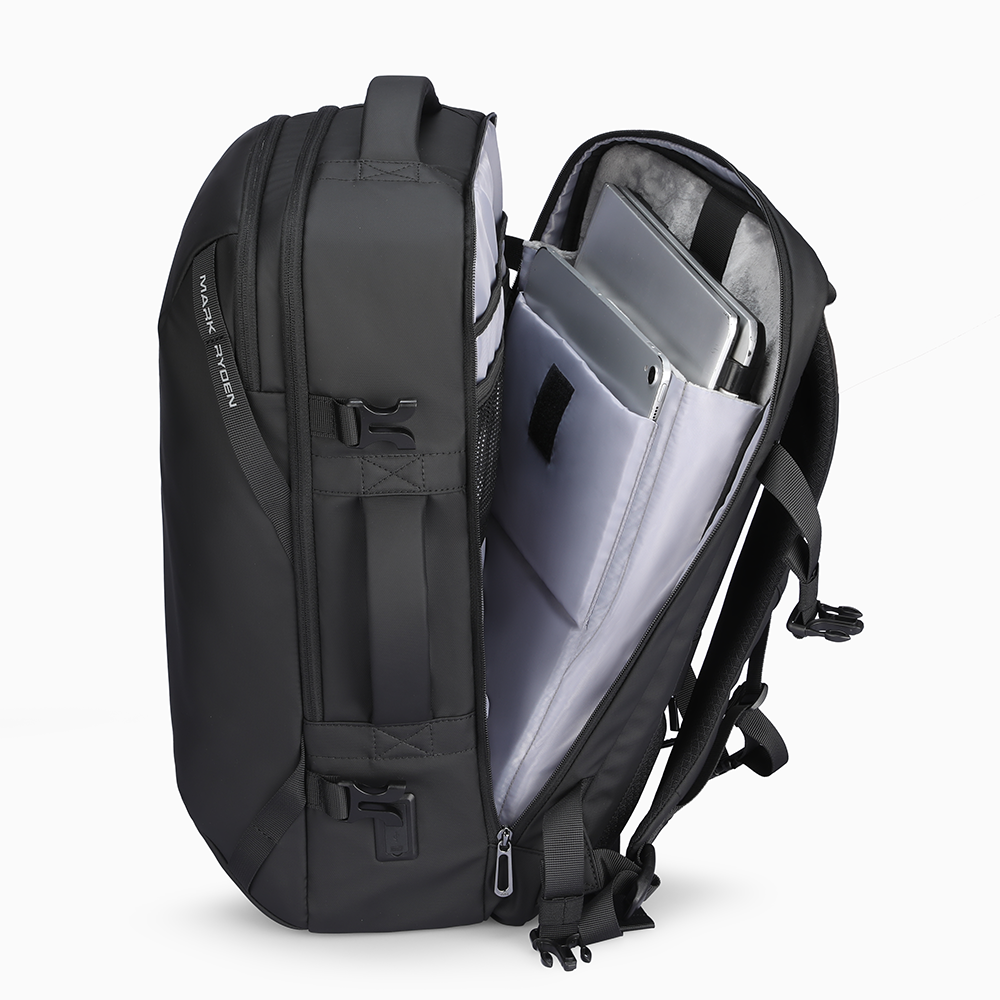 Mark Ryden black anti-theft multi-functional backpack with laptops inside