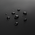 MARKRYDEN waterproof black textured backpack material with water droplets