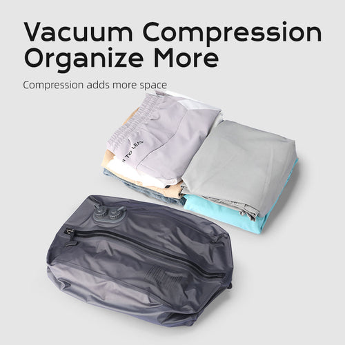 VacSpace Pro: Self-compressing Ziplock Bags Designed for Easy Organization of Clothing