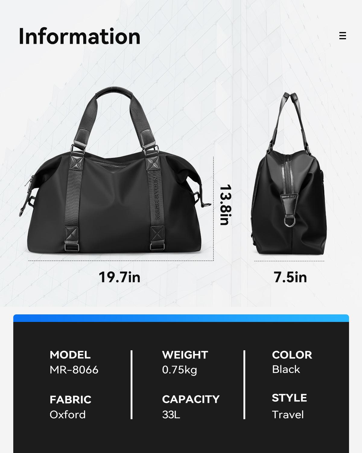 Carry: Lightweight & Spacious Duffle Bag - MARK RYDEN US - Handbag - 6.92735E+12