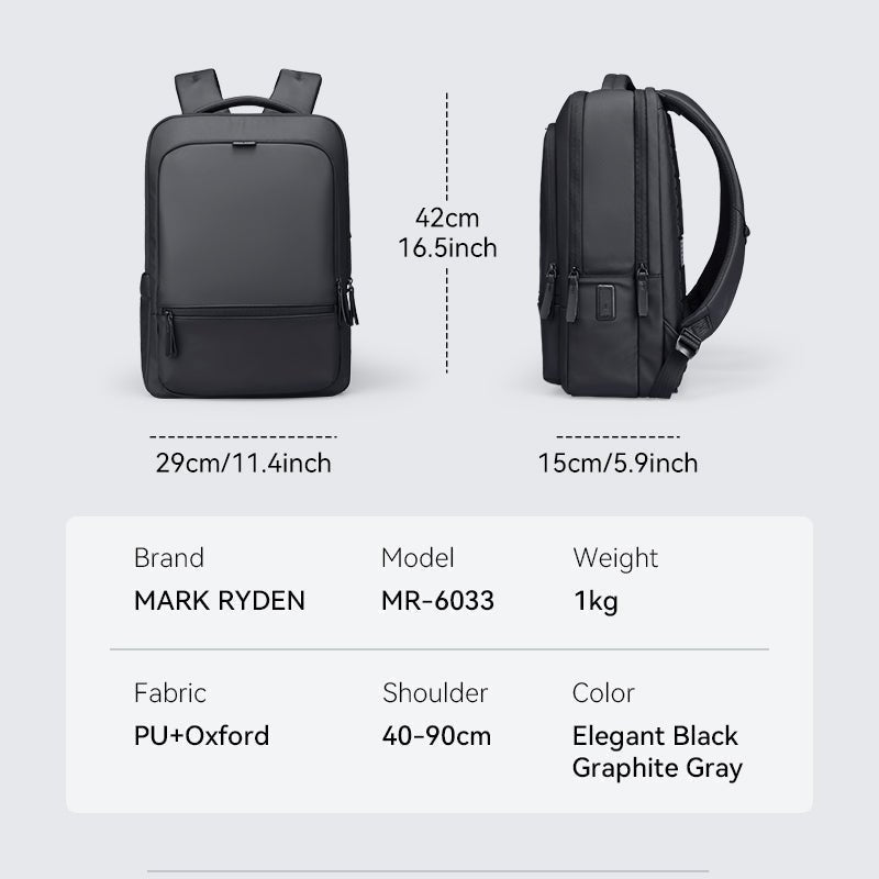 ChargeFlex: The Smart Backpack Power Your Day - MARK RYDEN US - Backpack - 6.97825E+12