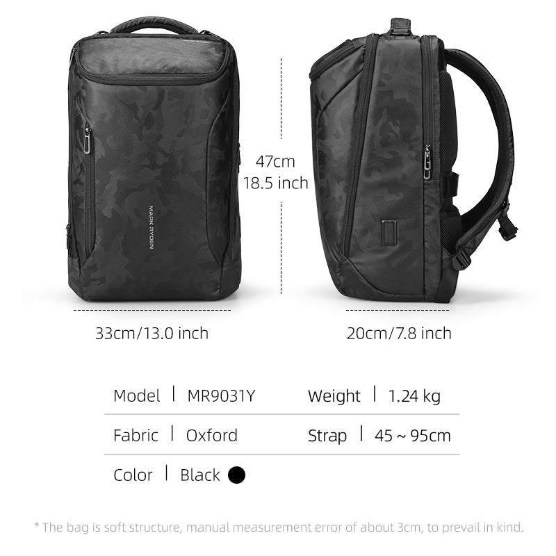 Compacto Pro I: 30L Tactical Commuter Backpack for the Urban Hustle - MARK RYDEN US - Backpack - 6.97825E+12