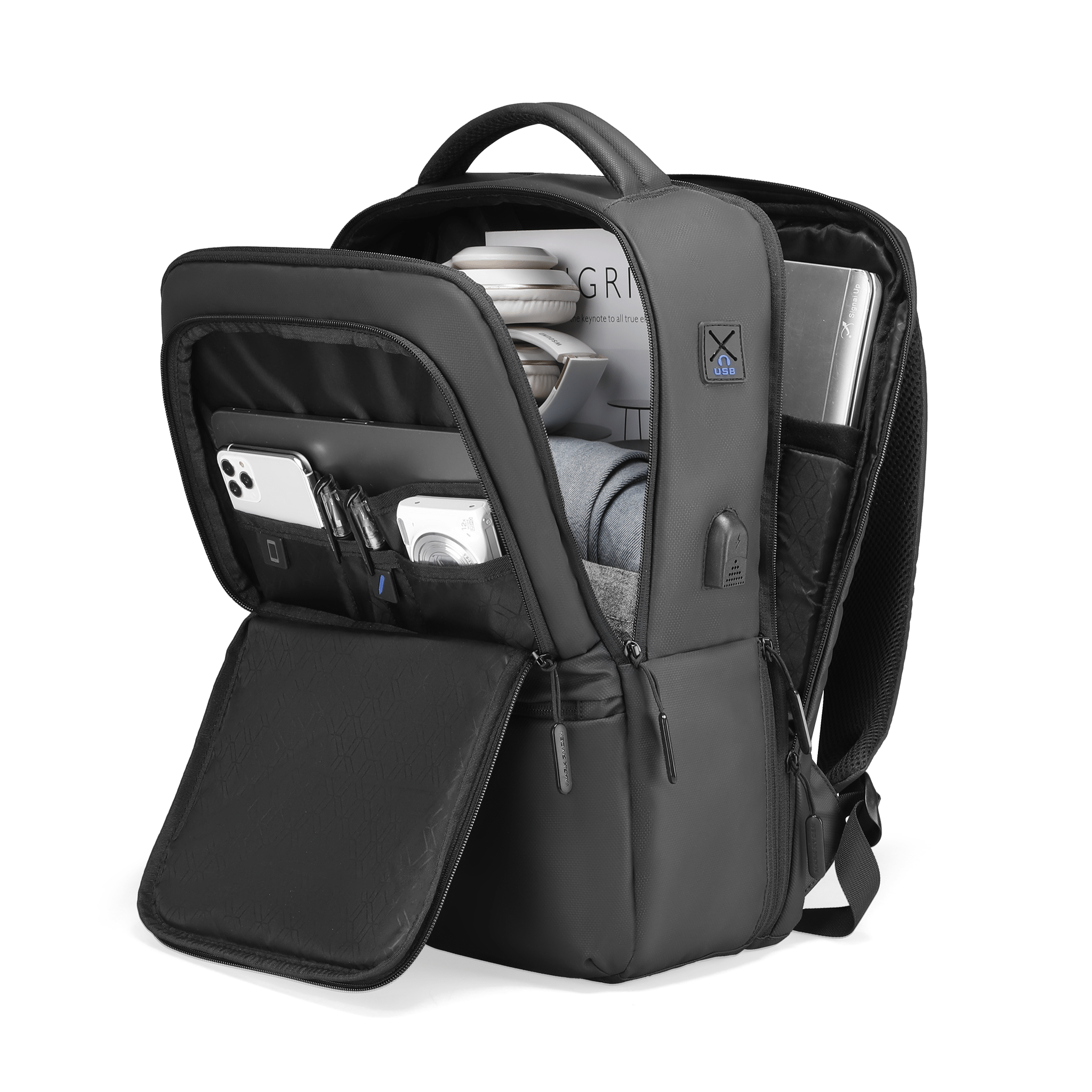 Fady: Upgrade 2nd Generation Lightweight USB Charging Laptop Backpack with Anti - theft - MARK RYDEN US - Backpack - 6.92735E+12