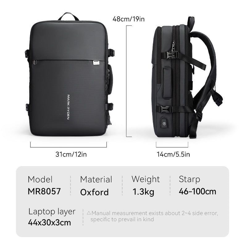 Pathrato: Multi - layered Compartments With Minimalistic Design Backpacks - MARK RYDEN US - Backpack - 1.06116E+13