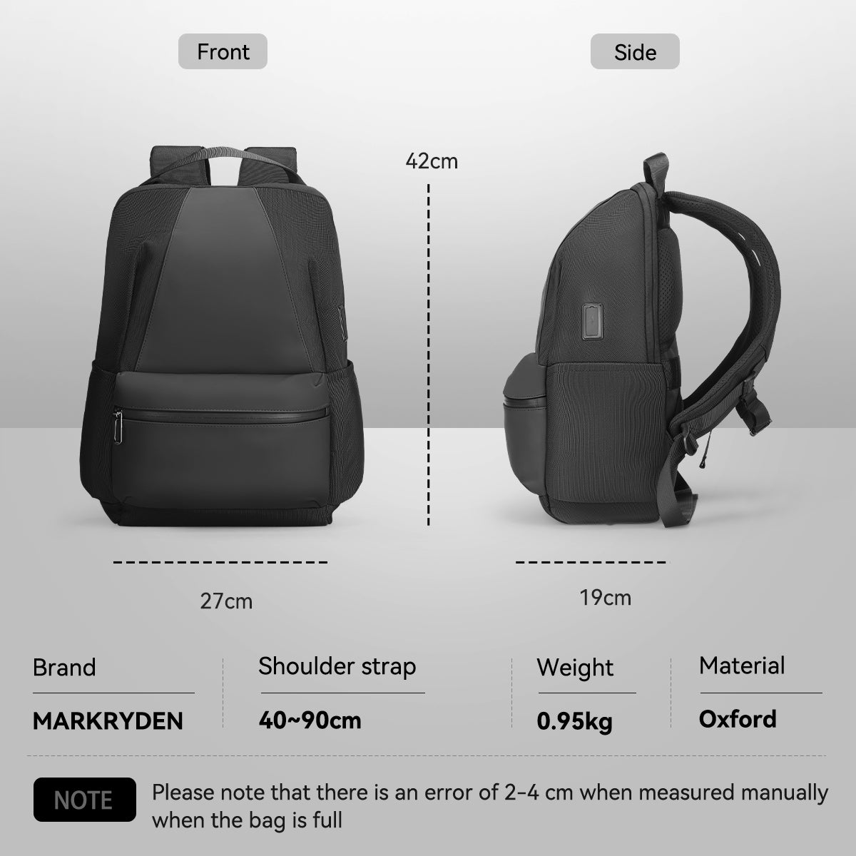 Softologic II: Lightweight Stylish Technologically Advanced Water - Repellent Backpack - MARK RYDEN US - Backpack - 6.92735E+12
