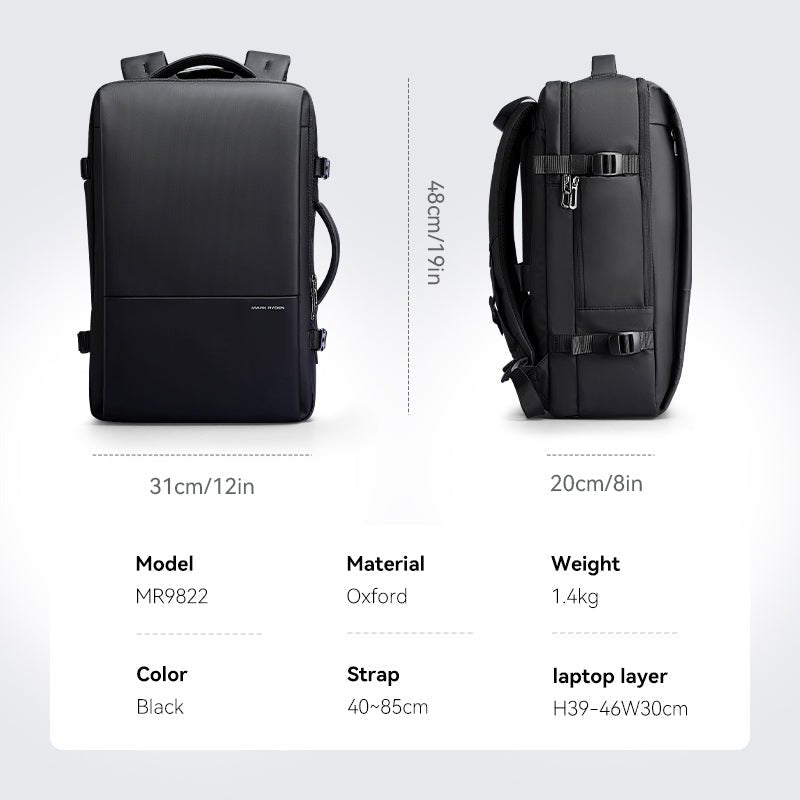 Super: Business Trips Travel College Three - layer Main Pocket Backpack 40L - MARK RYDEN US - Backpack - 6.92735E+12