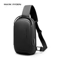 Torino: Multifunctional USB Port Adjustable Shoulder Strap Hidden Pockets Secure Sling Bag - MARK RYDEN US - Crossbody Bag - 1.06116E+13