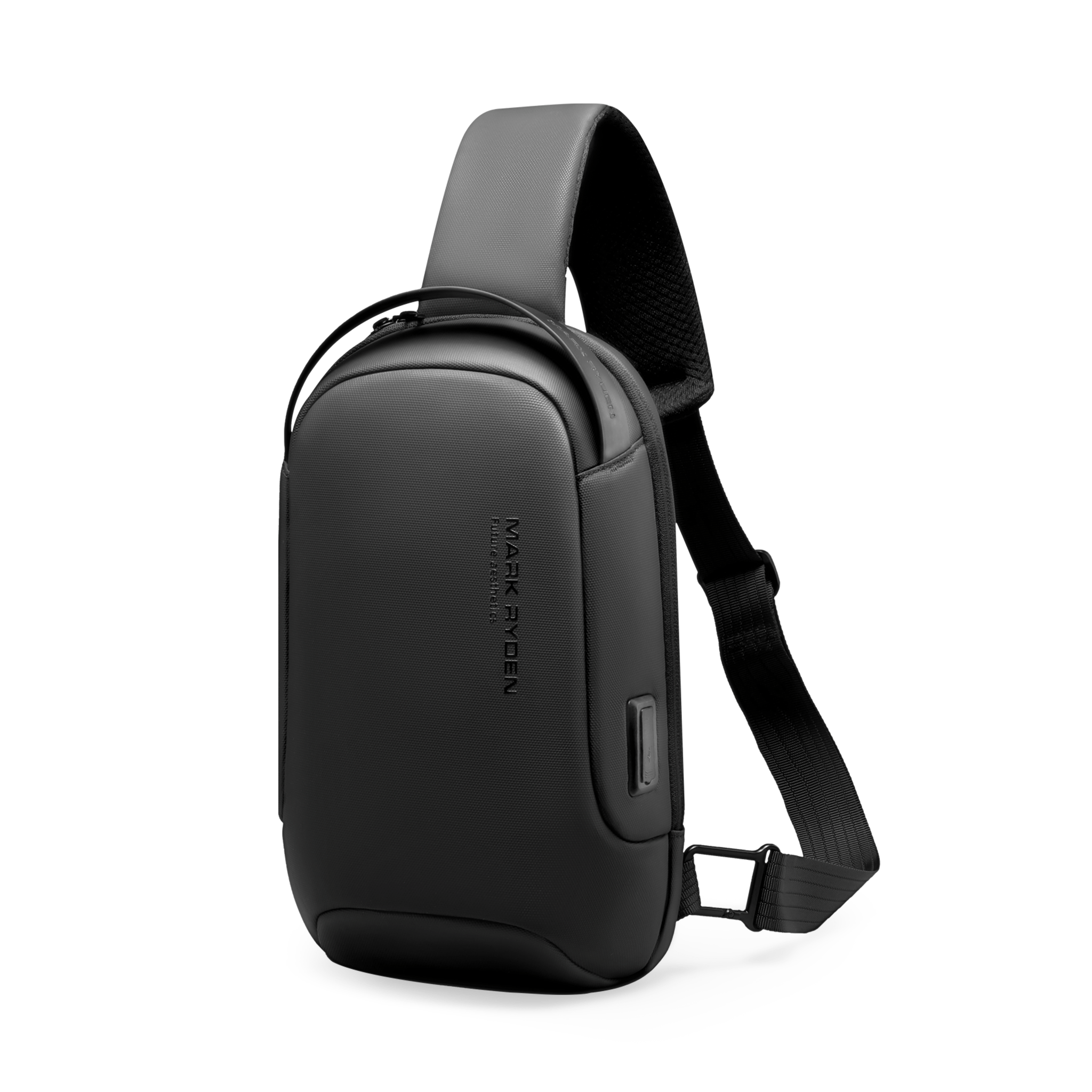 Torino: Multifunctional USB Port Adjustable Shoulder Strap Hidden Pockets Secure Sling Bag - MARK RYDEN US - Crossbody Bag - 1.06116E+13