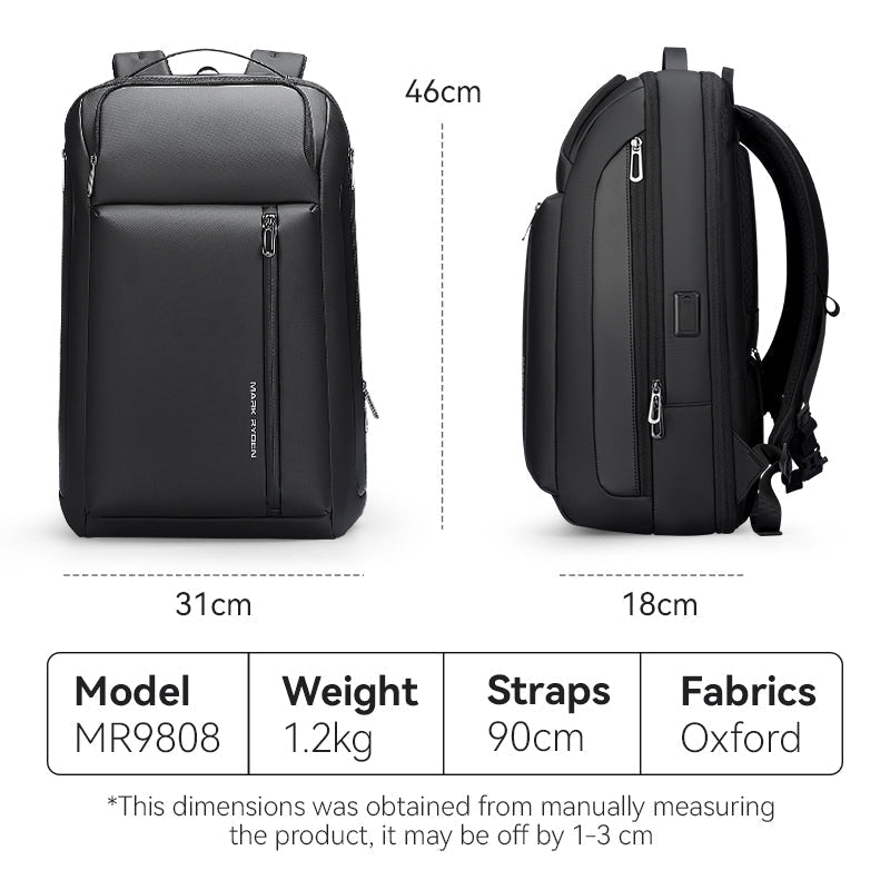 Transforma: Expandable Transformable High - Quality Oxford Waterproof Backpack with USB Charging Capability - MARK RYDEN US - Backpack - 6.92735E+12